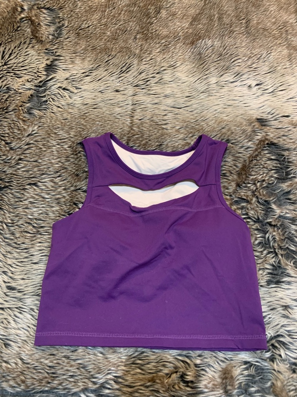 Buffbunny Collection Eggplant purple crop top Size M